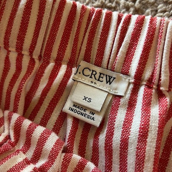 J crew red and white stripe skirt xs - Picture 6 of 6